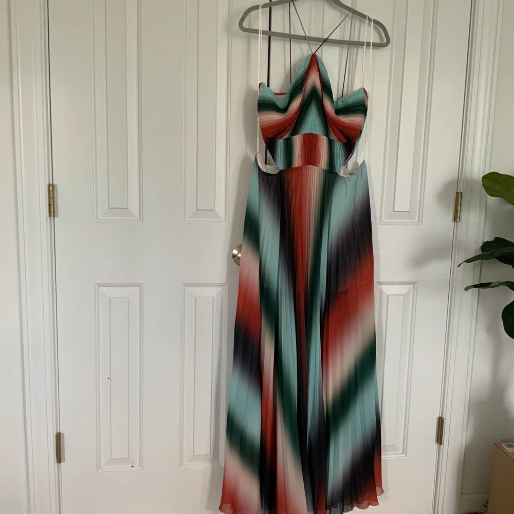 AMUR Janet Stripe Gown Size 14 - Picture 3 of 9